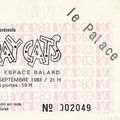 Stray Cats - Samedi 24 Septembre 1983 - Théâtre Le Palace (Paris)
