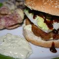 idée repas : burger au faux poulet