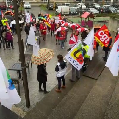 Ma présence à la manifestation des fonctionnaires à Saint Lô le 5 décembre 2024