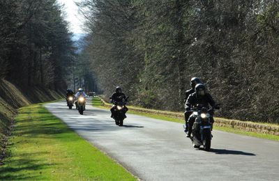 Les motards majoritaires sur la butte de Montsec, en Meuse, ce 27 février