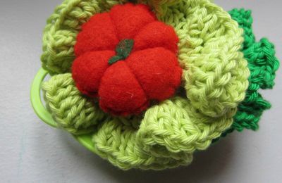 Encore du crochet: la salade pour la dînette 