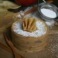 Mini gâteau de crêpes aux pommes et marrons