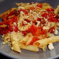 Penne Pimenté aux Tomates Poivron Rouge Chorizo & Parmy