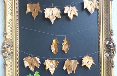 Fall in love : une guirlande de feuilles d'automne (DIY)