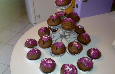 Cup cakes chocolat/poires