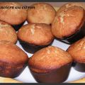 Financiers au citron et sa coque de chocolat