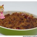 CRUMBLE DE FIGUES ET POIRES A LA NOISETTE