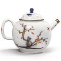 A rare Meissen Imari teapot and cover, circa 1722-23