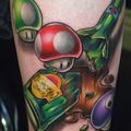 Tatoo molet - jeux vidéo (TOAD)