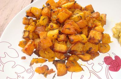 *** Courge butternut et patates douces rôties au thym ***