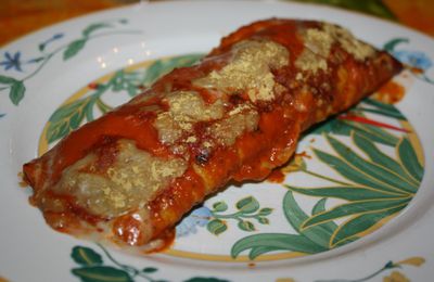 Enchiladas aux protéines de soja texturées