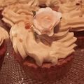 Cupcake noix de Pécan - pépites de chocolat et sa crème à la pâte de Spéculoos