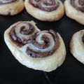 Palmier feuilleté au chocolat