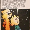 Calvin et Hobbes admirent le ciel