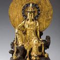 A fine gilt bronze figure of a seated Guanyin, China, Qing dynasty