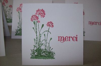 Petites cartes "Merci"