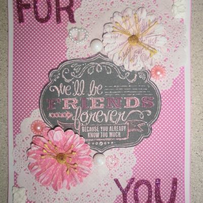 une petite carte pour mon amie Nadège