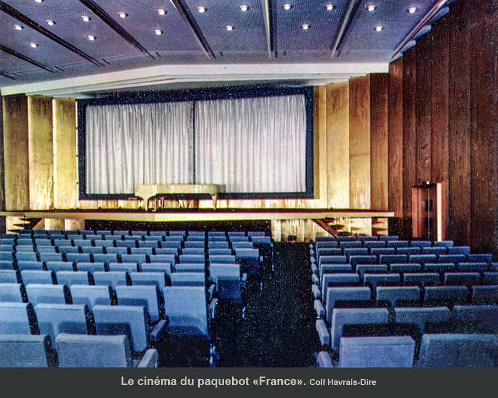 Compagnie Générale Transatlantique. Le Havre. French Lines. New-York. France. Ambassadeur. Mode. Gastronomie. Artiste de cinéma