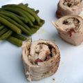 Petits rouleaux de dinde à la sauge et au chèvre frais