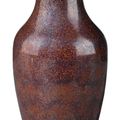 Chinese iron rust glazed ovoid vase, 18th century