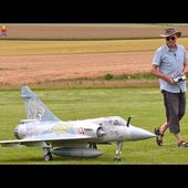 Large scale RC Dassault Mirage 2000 turbine jet | Airliner Meeting 2024