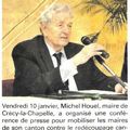 Michel Houel contre le redécoupage électoral