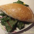 Calzone individuelle maison & salade de feuille de betterave