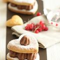 Mille-feuilles au chocolat de la St Valentin.