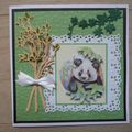 carte Panda et mignon