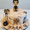 Gâteau Bendy - Bendy and the ink machine cake