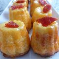 Mini cannelés au chorizo et au gruyère râpé