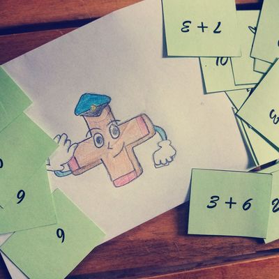 Petits billets pour apprendre les additions jusque 10
