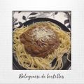 "bolognaise" de lentilles vertes