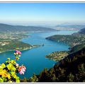 Lac d'Annecy vue depuis le Col de la Forclaz