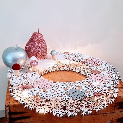 Centre de Table Flocons de Neige