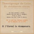 Témoignage de Lobe, ex-christianiste céleste 