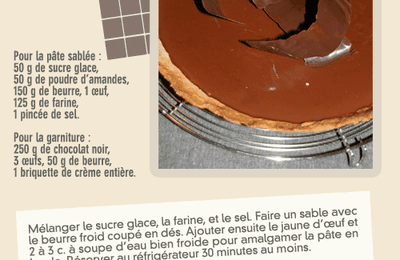 Tarte de Noël au chocolat