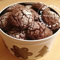 Biscuits Craquelés au chocolat ou Chocolate crinkles par Martha Stewart (Thermomix)