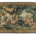 Manufacture royale de Beauvais, La Petite Reine, de la tenture des Jeux d'Enfants, d'après Florentin Damoiselet (1644-1690).