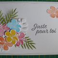 carte chic tropical stampin up