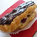 Eclair vanille - framboise et bien sur une pointe de chocolat