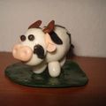 porcelaine froide: vache