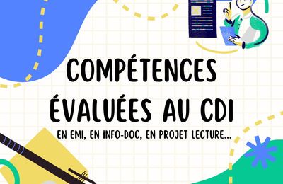 Les cOmpétences évaluées au CDI 2024-2025