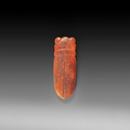 A russet jade cicada, Han dynasty (206 BC-220 AD)