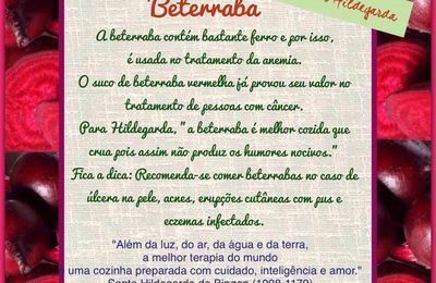 BETERRABA, rica em ferro e ajuda no combate ao câncer