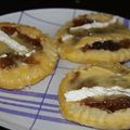 Tartelette confit d'oignon et brie