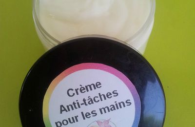 Crème anti-tâches pour les mains