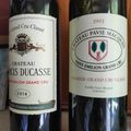 Saint Emilion : Larcis Ducasse 2014, et Pavie Macquin 2011