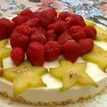 Le cheesecake citron vert/Fraises