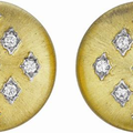 BUCCELLATI. A Pair of Diamond and Gold Earclips